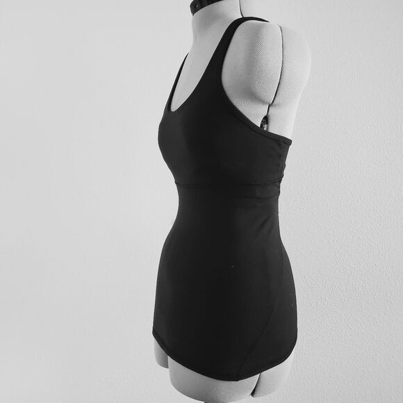 Lululemon Women's Tank Top Size 4 Black Crossback Fitted Scoop Neckline - Picture 6 of 7
